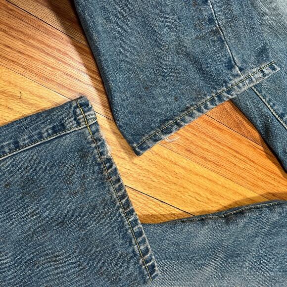 RRL Ralph Lauren Sanforized Denim Jeans Pants 28x30 Flared Leg Opening Double RL - Picture 10 of 12